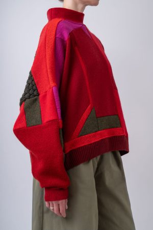 SWETER BOXY "ACID TOMATO"