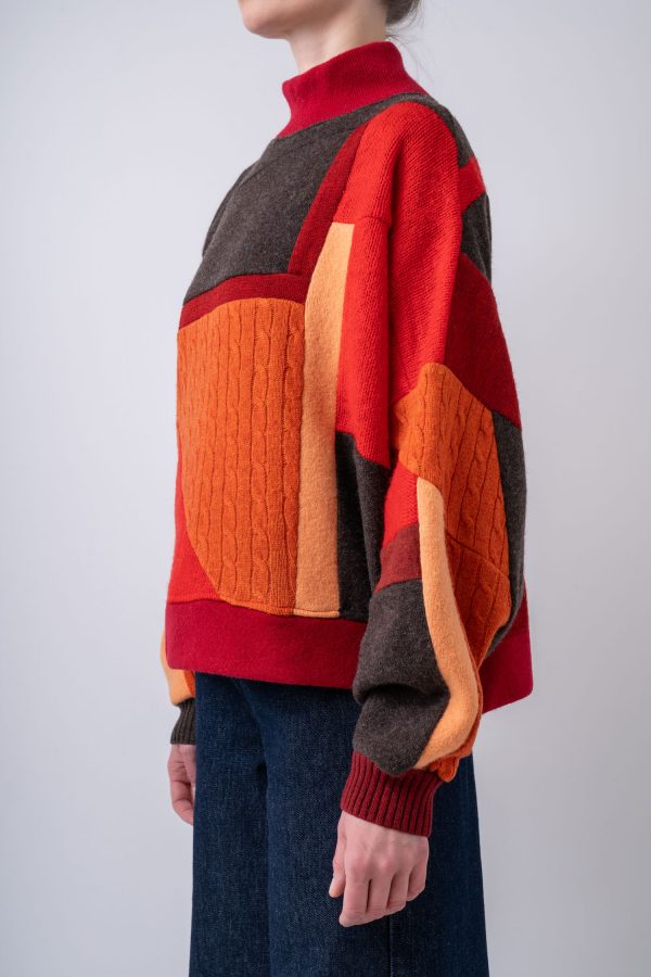 SWETER BOXY "AUTUMN EMBER" - obrazek 3