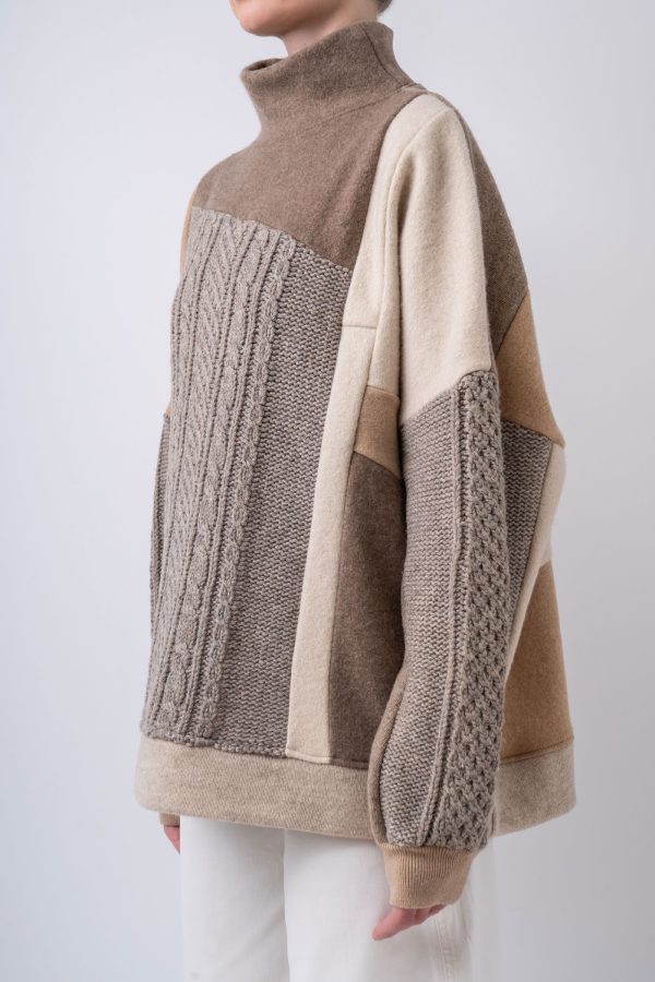 DŁUGI SWETER "MOCHA MOUSSE" - obrazek 3