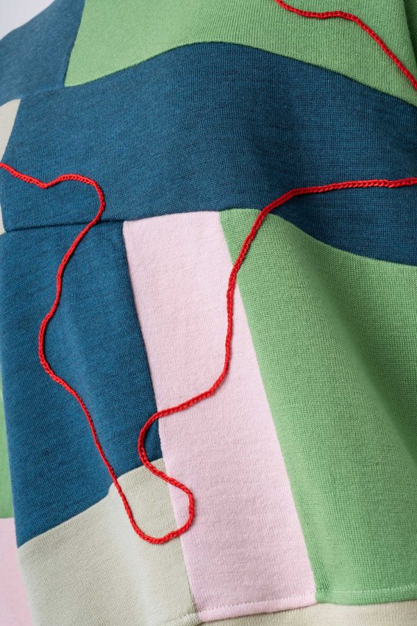 LETNI SWETER MERINO "TANGLED REEF" - obrazek 5