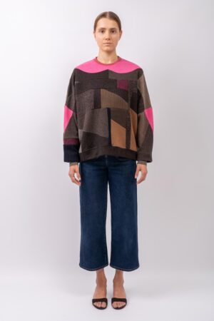 BOXY SWEATER „BUBBLEGUM CLASH”