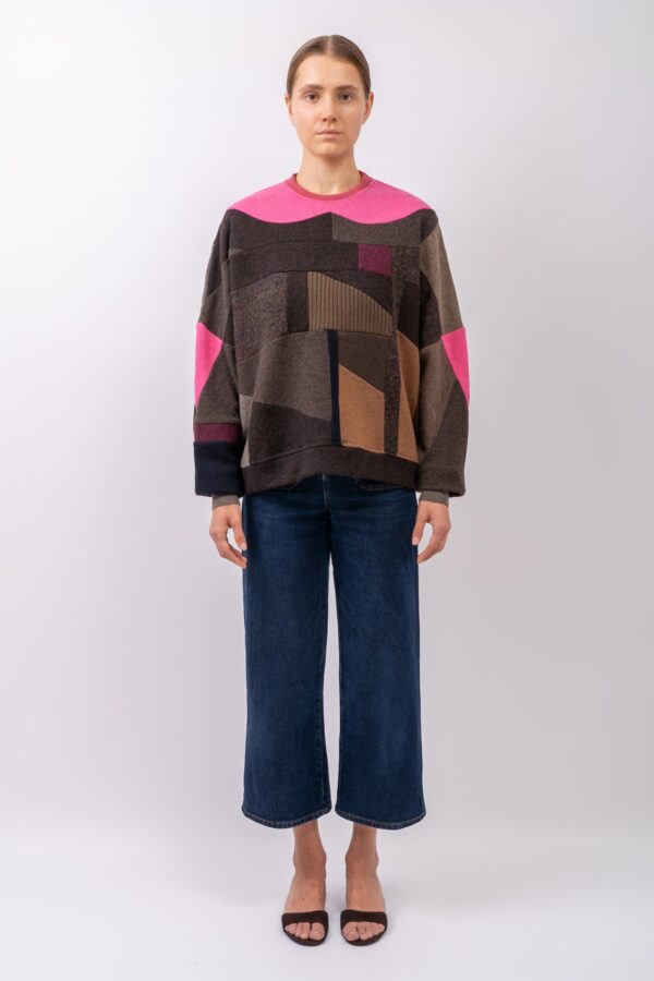 BOXY SWEATER „BUBBLEGUM CLASH”
