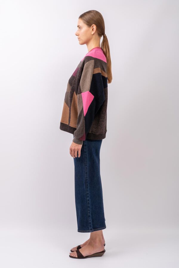 BOXY SWEATER „BUBBLEGUM CLASH” - Image 2