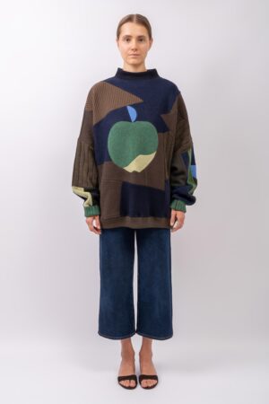 DŁUGI SWETER „APPLE CORE”