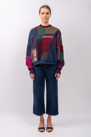 BOXY SWEATER „PLUM AURORA”