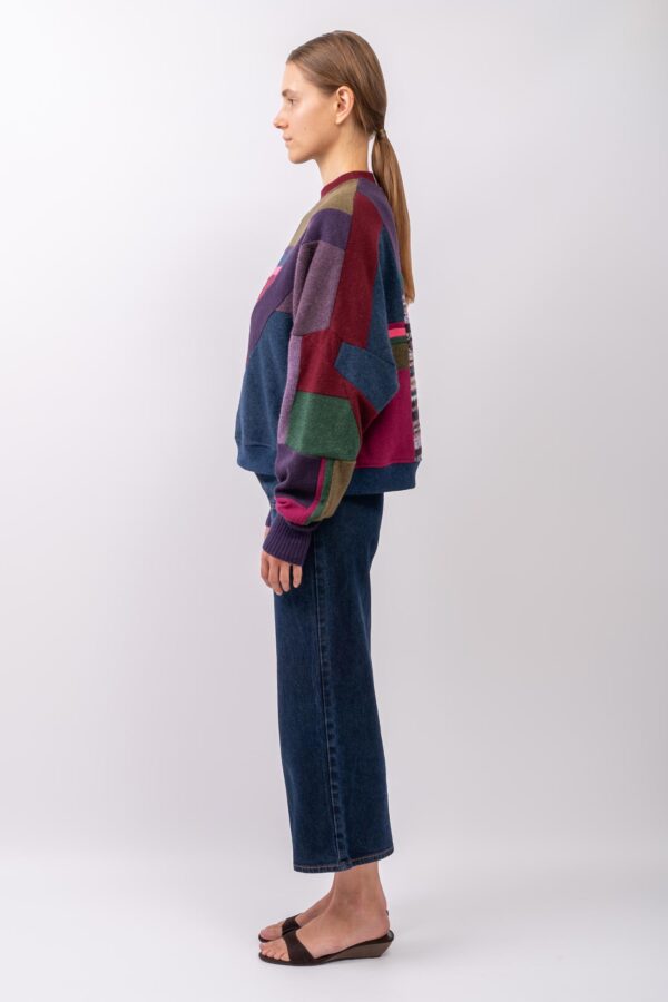 BOXY SWEATER „PLUM AURORA” - Image 4