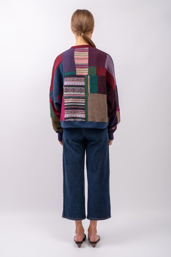 BOXY SWEATER „PLUM AURORA” - Image 3