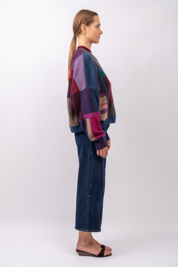 BOXY SWEATER „PLUM AURORA” - Image 2