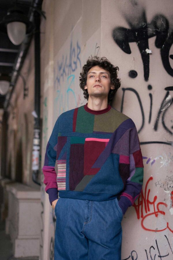 BOXY SWEATER „PLUM AURORA” - Image 6